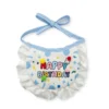 Bavoir anniversaire bleu