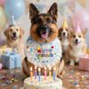 Bavoir anniversaire bleu