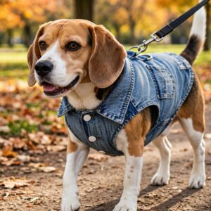 Veste en jean pour chien
