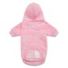 Pull rose à capuche
