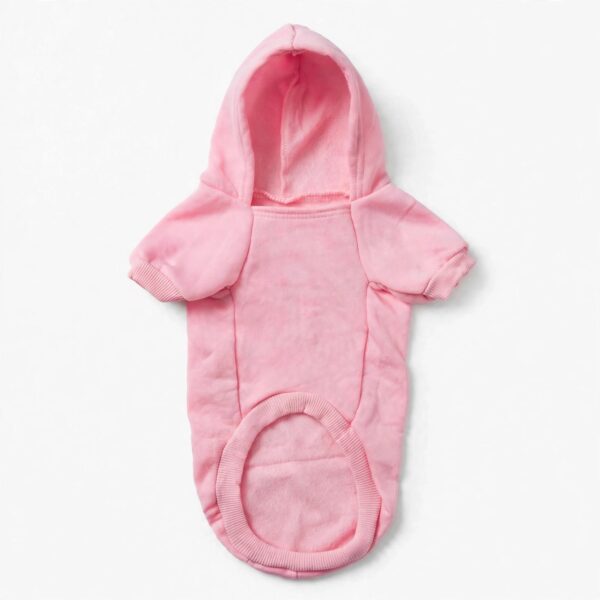 Pull rose à capuche