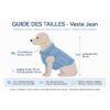 Veste en jean pour chien