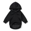 Pull noir à capuche